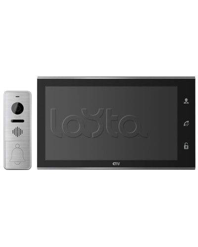 Комплектвидеодомофона CTV-DP4105AHD (черный) в Артеме Комплекты домофонов Pintop.ru