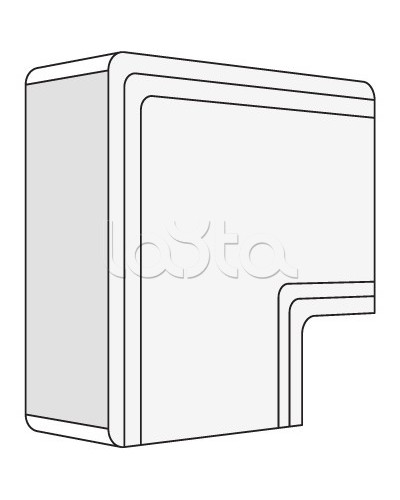 Угол плоский NPAN 80x40 мм DKC 01740 в Артеме Аксессуары для кабель-канала Pintop.ru