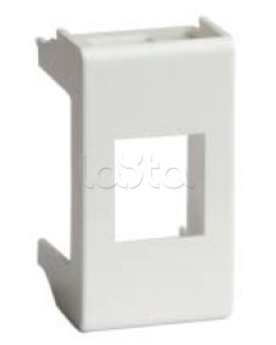 Адаптер для информационных разъемов SIEMON, белый, 1мод. DKC 76608B в Артеме Аксессуары для стоек и шкафов Pintop.ru