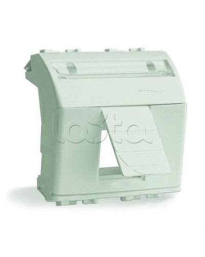 Адаптер для информационных разъемов R&M, белый, 2 мод. DKC 76612B в Артеме Аксессуары для стоек и шкафов Pintop.ru