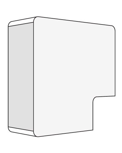 Угол плоский 40x17 белый DKC 00425R в Артеме Аксессуары для кабель-канала Pintop.ru