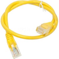 Патч-корд RJ45 - RJ45, 4 пары, UTP, категория 5е, 5 м, желтый, LSZH LANMASTER LAN-PC45/U5E-5.0-YL