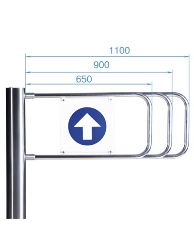 Створка для стойки калитки PERCo-AG-900 (900мм) в Артеме Ограждения Pintop.ru