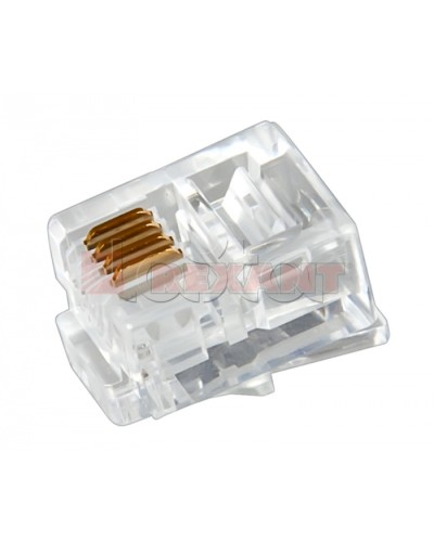 Джек телефонный 6P4C (100шт/уп) REXANT 05-1012 в Артеме Коннекторы Pintop.ru